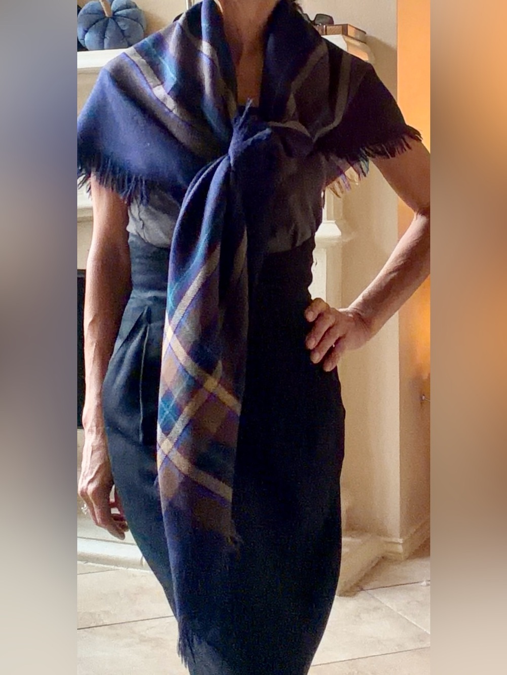 Vintage Ireland+ Pure New Wool Plaid Shawl – Made in Ireland